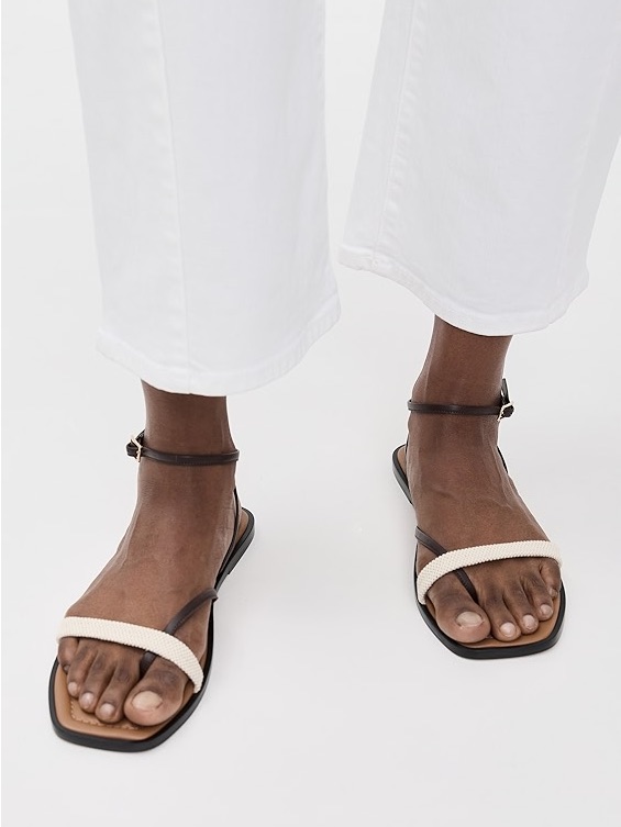 Atp Atelier Miane Sandals Women's Two-Tone Ankle-Strap Sandals - Cream & Brown